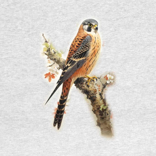 American Kestrel - Raptor by ZombieTeesEtc